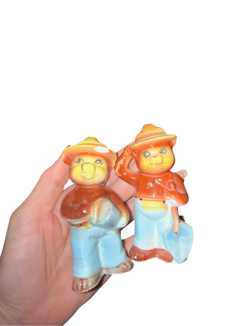 Vintage Smokey the bear salt and pepper